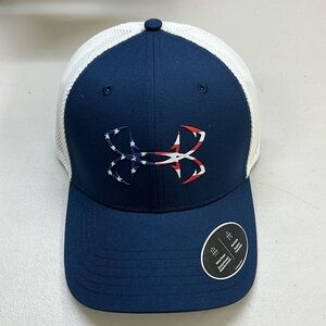 Under Armour Fish Hook Cap Navy Size M/L NWT